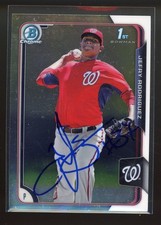 2015 Bowman Chrome JEFRY RODRIGUEZ Signed Card autograph auto REDS