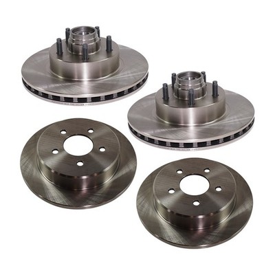 Front and Rear Disc Brake Rotors For 1995-2001 Ford Explorer Rear Wheel Drive
