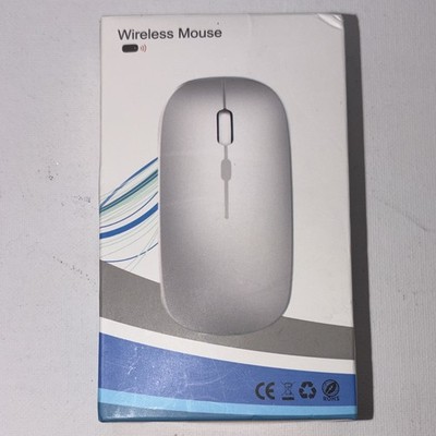 Wireless Silent Ergonomic Optical Mouse Bluetooth 2.4G 1600 DPI 3-Button Black