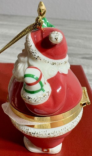 Lenox China Treasures Santa Claus Trinket Box Christmas Ornament. New Open Box. - Picture 10 of 16