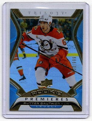 2024-25 Upper Deck Trilogy Level 1 Rookie Premieres Cutter Gauthier Rookie
