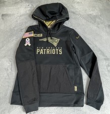 New England Patriots 2020 Salute to Service Hoodie Nike On Field Mens Sz S Black