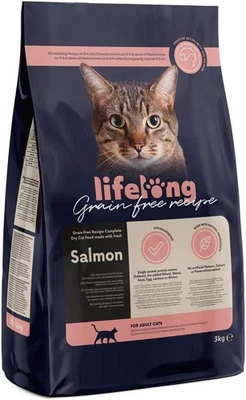 Amazon Brand - Lifelong - Dry Cat Food for Adult Cats, 3 kg (Pack of 1)