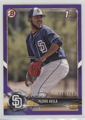 2018 Bowman Prospects Purple 130/250 Pedro Avila #BP40 0l2