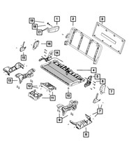Genuine Mopar Seat Back Recliner Left 5018893AB