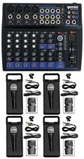 Gemini GEM-12USB 12 Channel Bluetooth Mixer w/USB 12 Ins/2 Bus/3 Band EQ 4 Mics