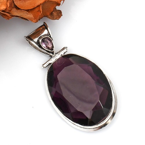 Ciondolo ametista pietra preziosa argento sterling 925 fatto a mano gioielli regalo SP-120 - Foto 5 di 8
