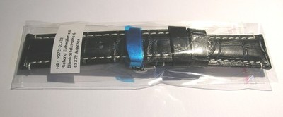 BOB Faltschliessenband 24/22mm Schwarzblau mit Eichmüller Butterflyfaltschliesse