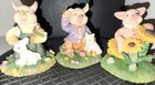 Vintage 1995 Clem Jingles The Thicket at Sweetbriar Pig Figurine Set of 3-Unbox — photo 1