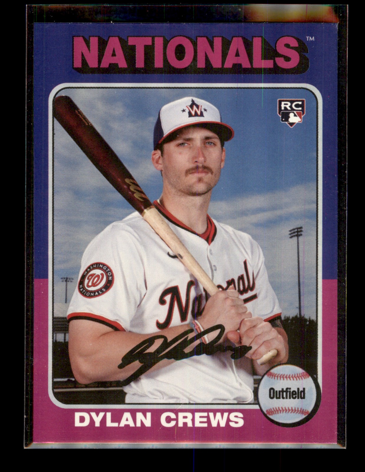 2025 Topps Heritage Heritage 25th Anniversary Holographic #H25-24 Dylan Crews RC