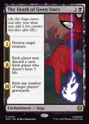 The Death of Gwen Stacy (Marvel's Spider-Man 54) - Rare Magic: The Gathering Car