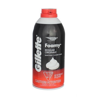 4 Pack Gillette Foamy Regular Shaving Cream, Regular, 11 oz