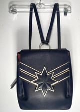 Avengers Captain Marvel Mini Backpack/pocketbook Logo Dark Navy Blue