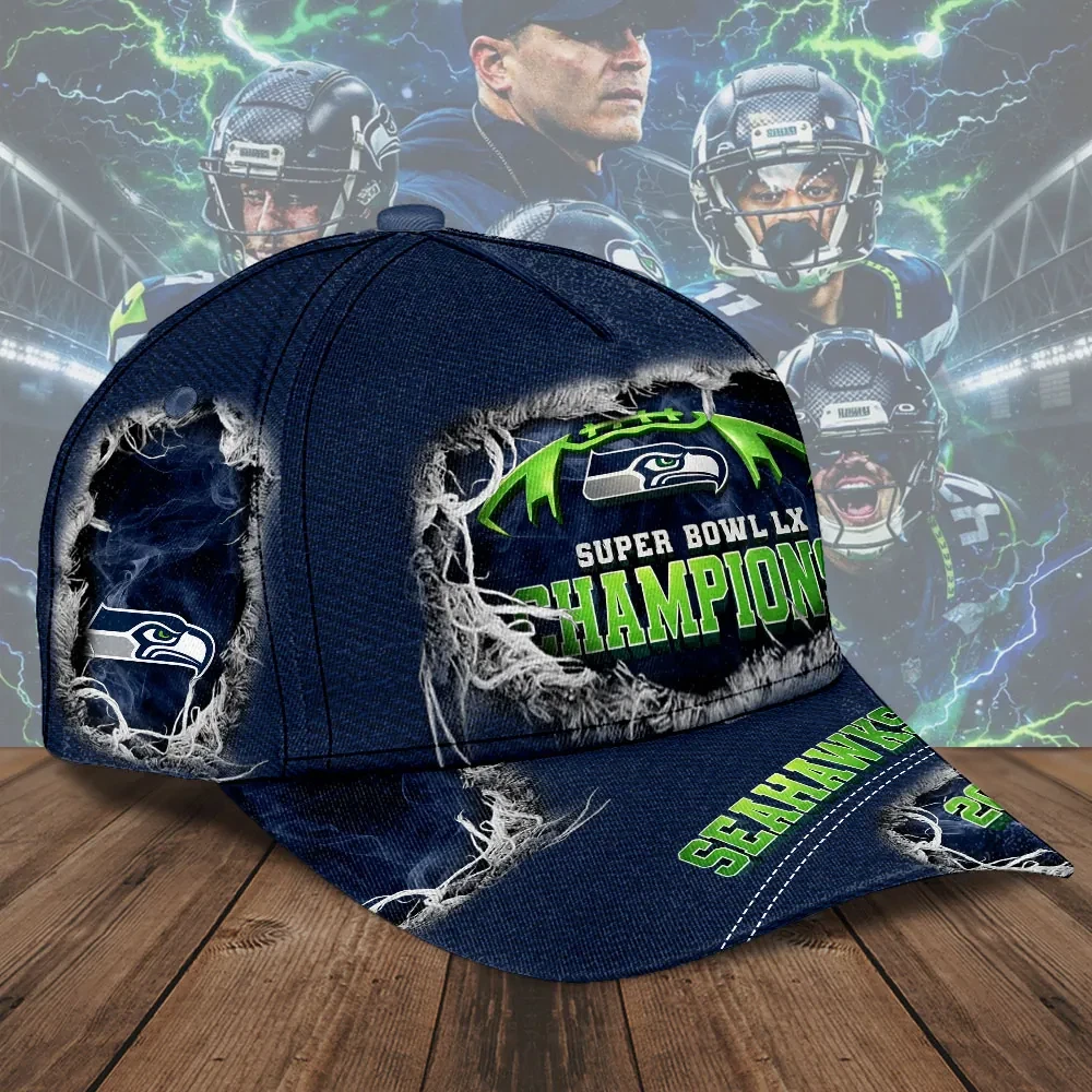 Seahawks Classic AOP Baseball Cap
