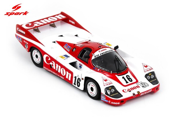 Spark S9860 1/43 Porsche 956 Nr.16 Le Mans 24H 1984 Modellauto-image