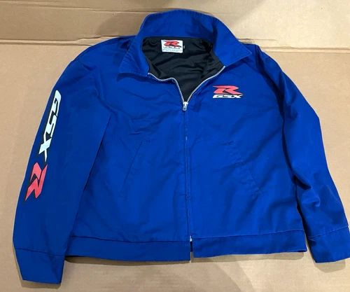 Vintage Suzuki GSX-R Mens Blue Full Zip Jacket  Size 2XL - product listing photo