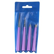 4x Burr Beading Hole Enlarger Tool Set Multifunction Diamond Tipped Bead Reamer