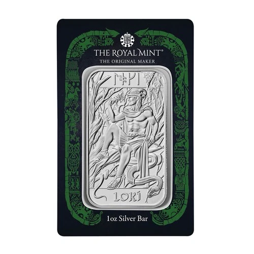 The Royal Mint Loki 1oz Silver Minted Bullion Bar