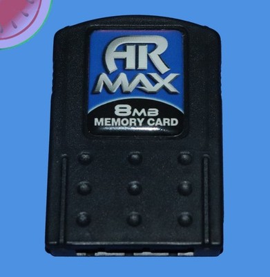 Action Replay AR MAX Black MEMORY CARD 8MB Sony Playstation 2 PS2 (No Disc)