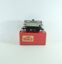 HORNBY-DUBLO 4676 ESSO TANK WAGON D1 SILVER Train Truck BOXED OO GAUGE D10