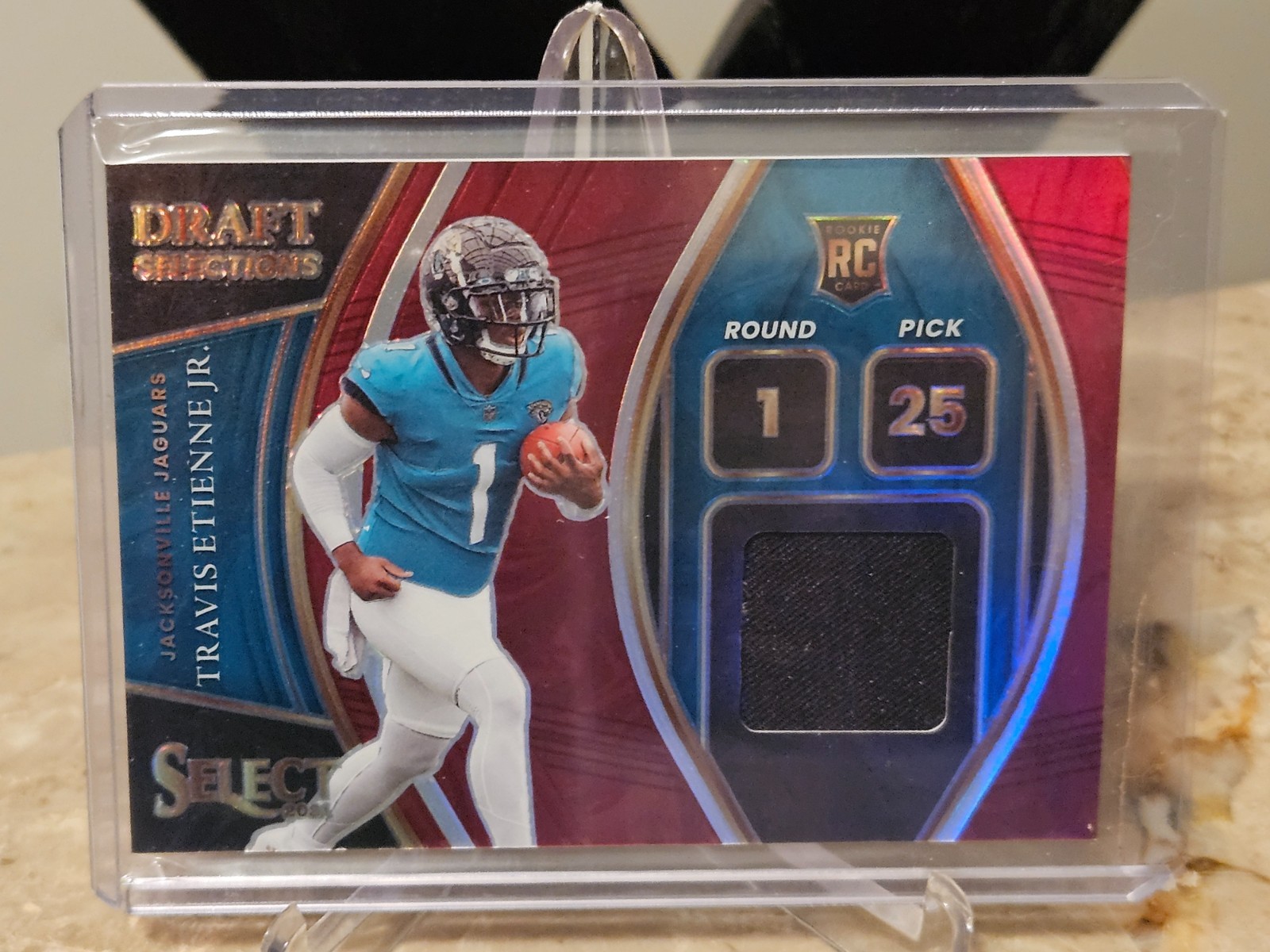 2021 Panini Select Travis Etienne Draft Selections RC Patch #DS-TET Jaguars