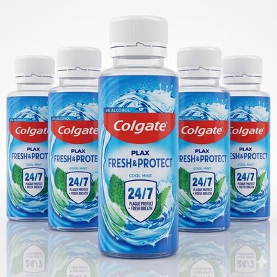 Colgate Plax Cool Mint Reise Mundspülung 5 x 100ml Cool Mint