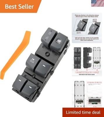 93570-3X031RAS Gray Master Power Window Switch Compatible with Elantra 2011 2...