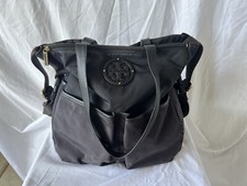 TORY BURCH "Marion" Black Nylon Baby Diaper Bag