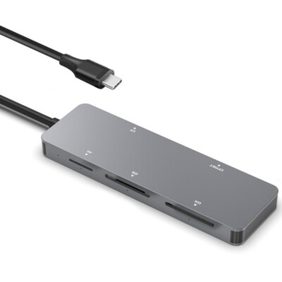 Aluminum Alloy TypeC3.0 Card Reader Supports CFast CF XD SDTF with 5Gbps