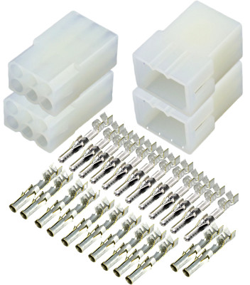2-PACK (6-Pin) Connector Housing Pin n Socket, Repair Kit Meyer 2215 #34