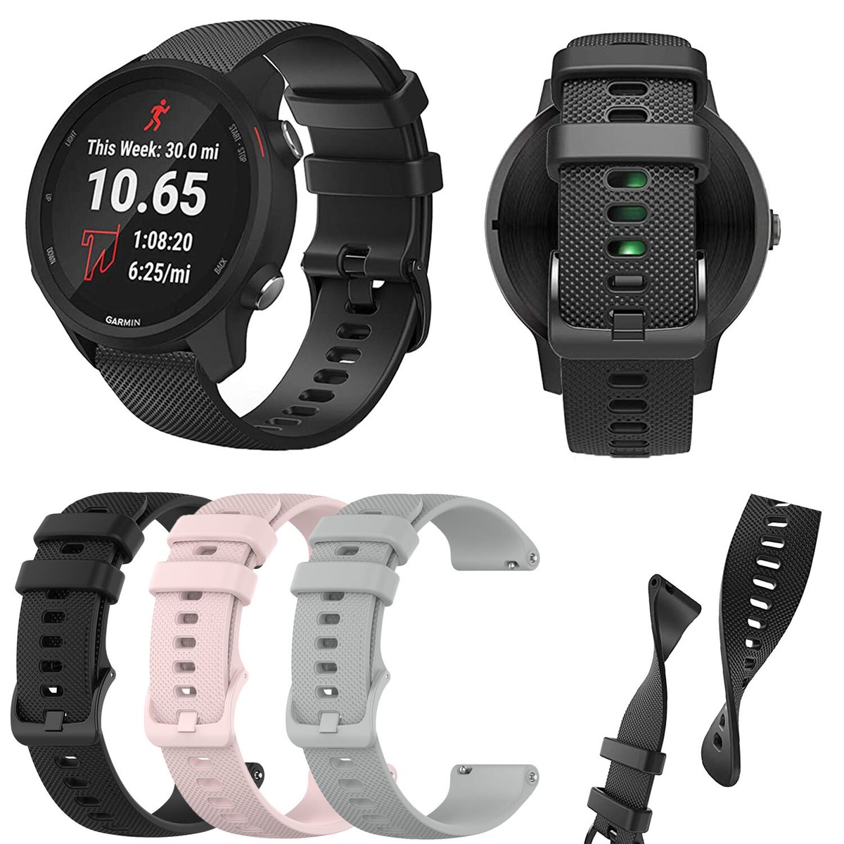 Watch Strap Band For Garmin Vivoactive 4s Music Forerunner 245