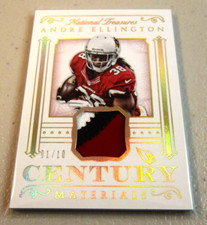 2015 National Treasures Century Materials Prime Holo Silver Andre Ellington /10
