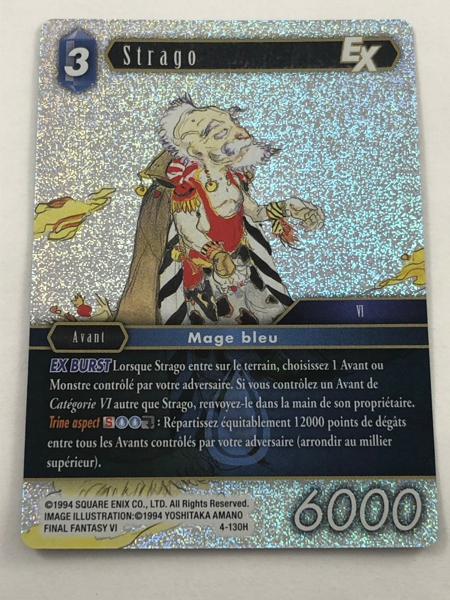 Final Fantasy Card - FFTCG - Strago - Foil / Holo - 4-130H - FR