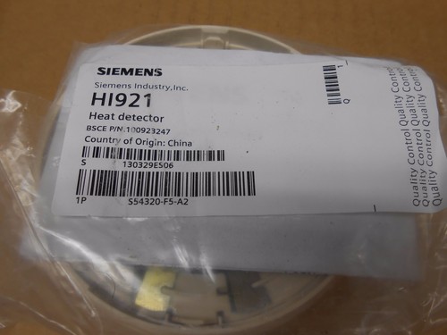 1 DETECTOR DE CALOR INTELIGENTE NUEVO EN CAJA SIEMENS HI921 S54320-F5-A2 (4 DISPONIBLES) - Imagen 2 de 3