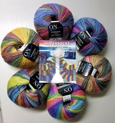 ONline Supersocke Silk Color 4-fach Sort. 334 Socken Wolle Merino Seide 100g