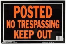 Aluminum SignNo Trespassing Property Sign Pack of 12