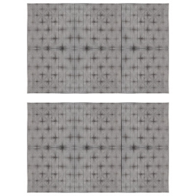 Kunststoff Netz Leinwand Folie 50x33cm/20x13 Zoll schwarz 2,5 mm Loch, 2er-Pack