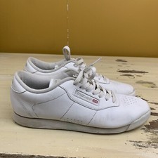 REEBOK - Vtg Princess Freestyle Low White Leather Aerobic Tennis Shoes, Womens 9