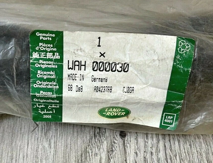 Manguera de entrada deportiva Range Rover 2003 2004 2005 totalmente nueva, WAH000030, ORIGINAL OEM Foto 4 de 4