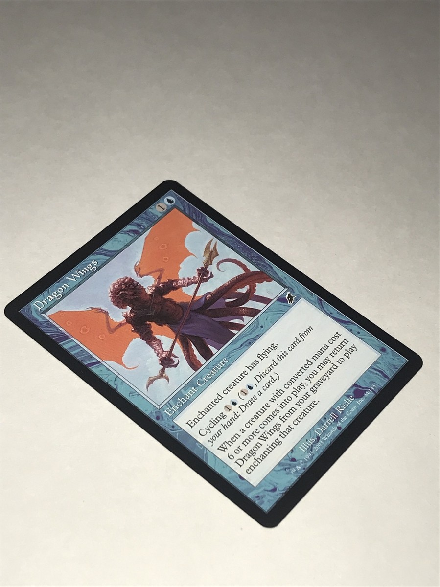 magic dragon with wings yugioh card Dragon Wings Magic the Gathering Card