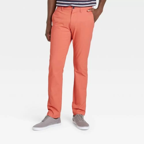 Men's Athletic Slim Fit Chino Pants 