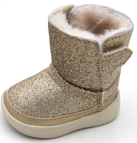 UGG AUSTRALIA BAMBINA NEONATA STIVALE ALLA CAVIGLIA INVERNALE I KEELAN  GLITTER | eBay