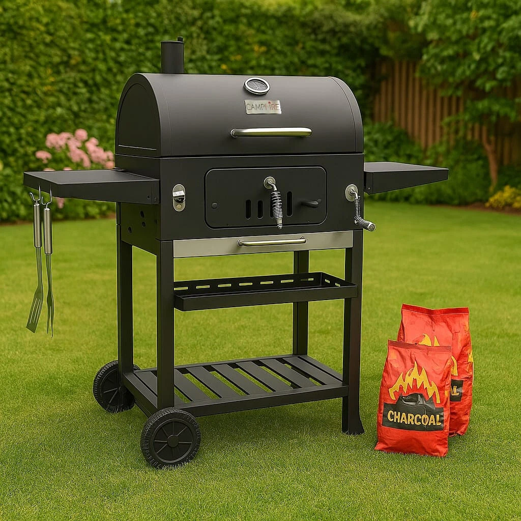 Outdoor XL Smoker Barbecue Charcoal Portable BBQ Grill Camping Garden
Opens in a new window or tab