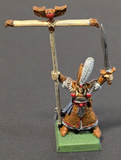 Warhammer Fantasy Battles - 1X High Elves Command / Banner - Assembled Painted