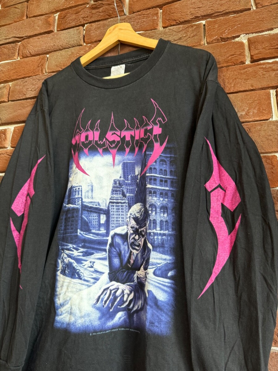 Rare 1993 Solstice Pray Sentencing Vintage Death Metal Band Tee XL