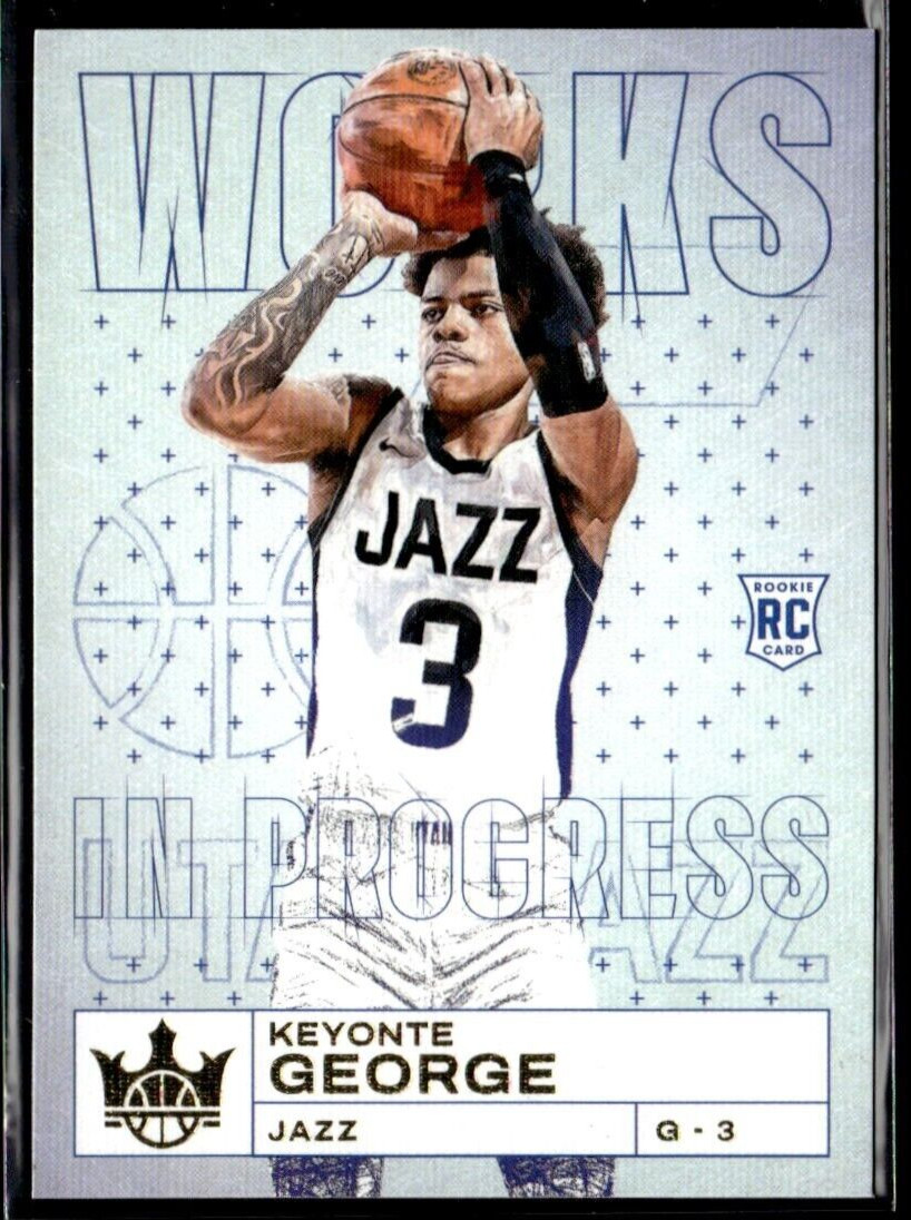 2023-24 Court Kings #11 Keyonte George Works in Progress Rookie RC Utah Jazz