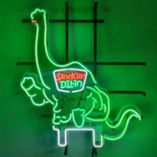 Sinclair Dino Gasoline Neon Light Sign Gas Station Garage Wall Decor YU 24x20 