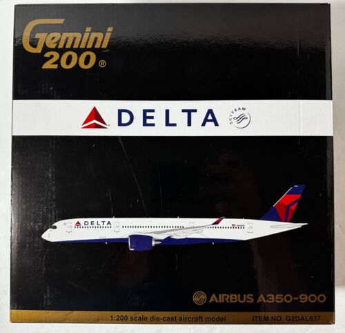 RARE LE Gemini Jets G2DAL637 1/200 Scale Airbus A350-900 N501DN Delta Airlines