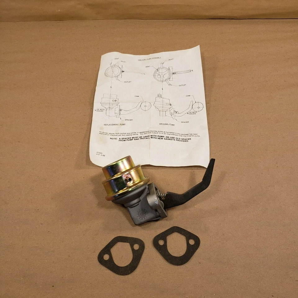 Bomba de combustible mecánica 81-82 Mazda GLC 1,5 L I4 Beck Arnley 151-6769 1333 Nuevo de Lote Antiguo Foto 3 de 4