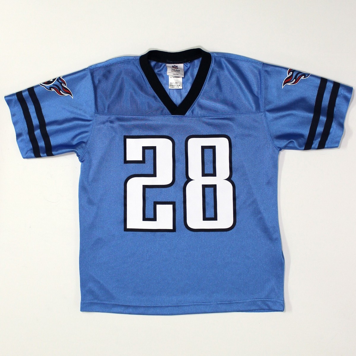 NFL ユニフォーム テネシー・タイタンズ Chris Johnson 28 Chris Johnson #28 Tennessee Titans Blue NFL Team Apparel